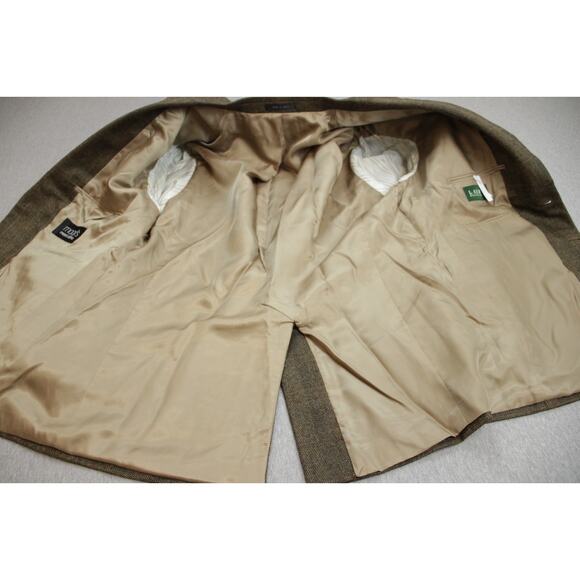 Lauren Ralph Lauren Blazer Mens Size 42S Plaid 100% Lamb's Wool 2 Button Notch - Picture 4 of 10